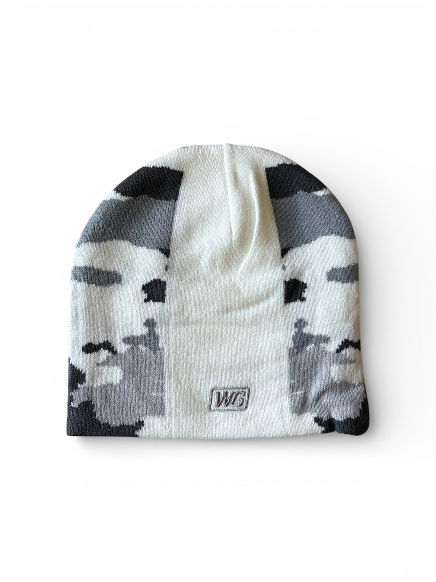 CAMO WHITE BEANIE